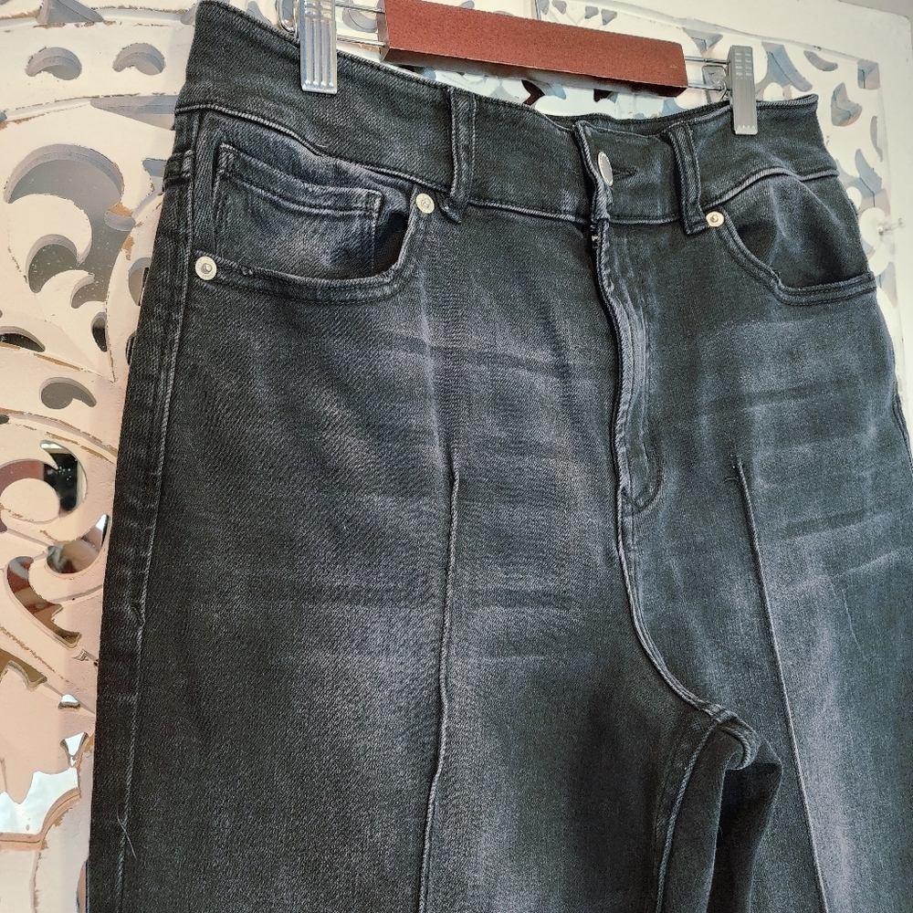 DEAR JOHN DENIM  HOLLY SUPER HIGH RISE WIDE HEMMED JEANS | JET SET WASH SZ 30 - Picture 11 of 16